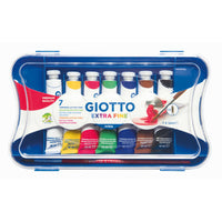 Temperové farby GIOTTO Extra Fine v tubách so štetcom – 7 x