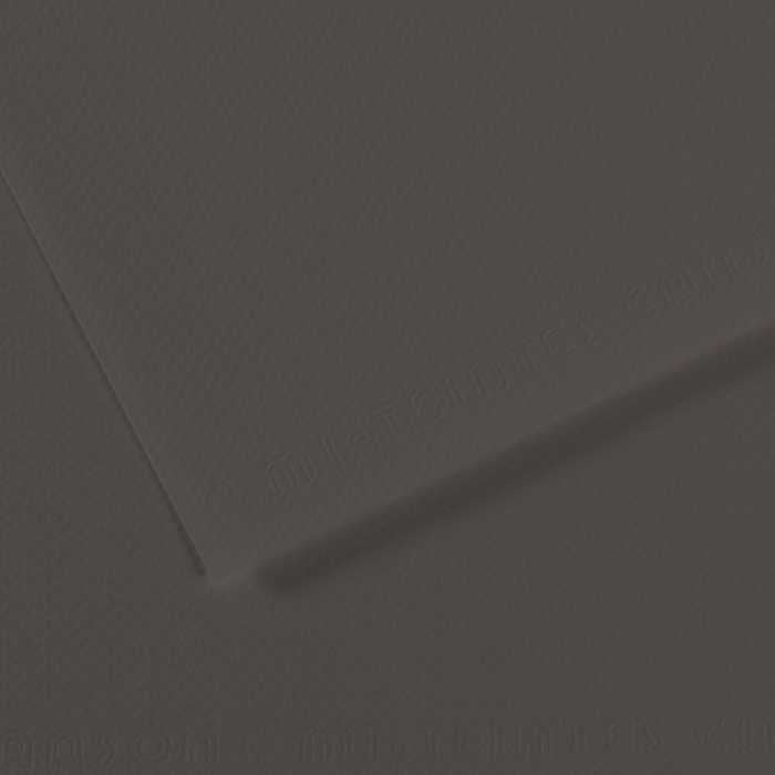 Tónovaný papier Canson Mi-Teintes 50 x 65 cm – 160 g/m² – Uhlíková sivá 184