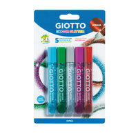 Trblietavé lepidlo GIOTTO Glitter Glue kamienkové farby 5 x 10 g