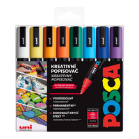 Posca súprava popisovačov PC-5M, 1,8 – 2,5 mm, mix farieb (16 ks)