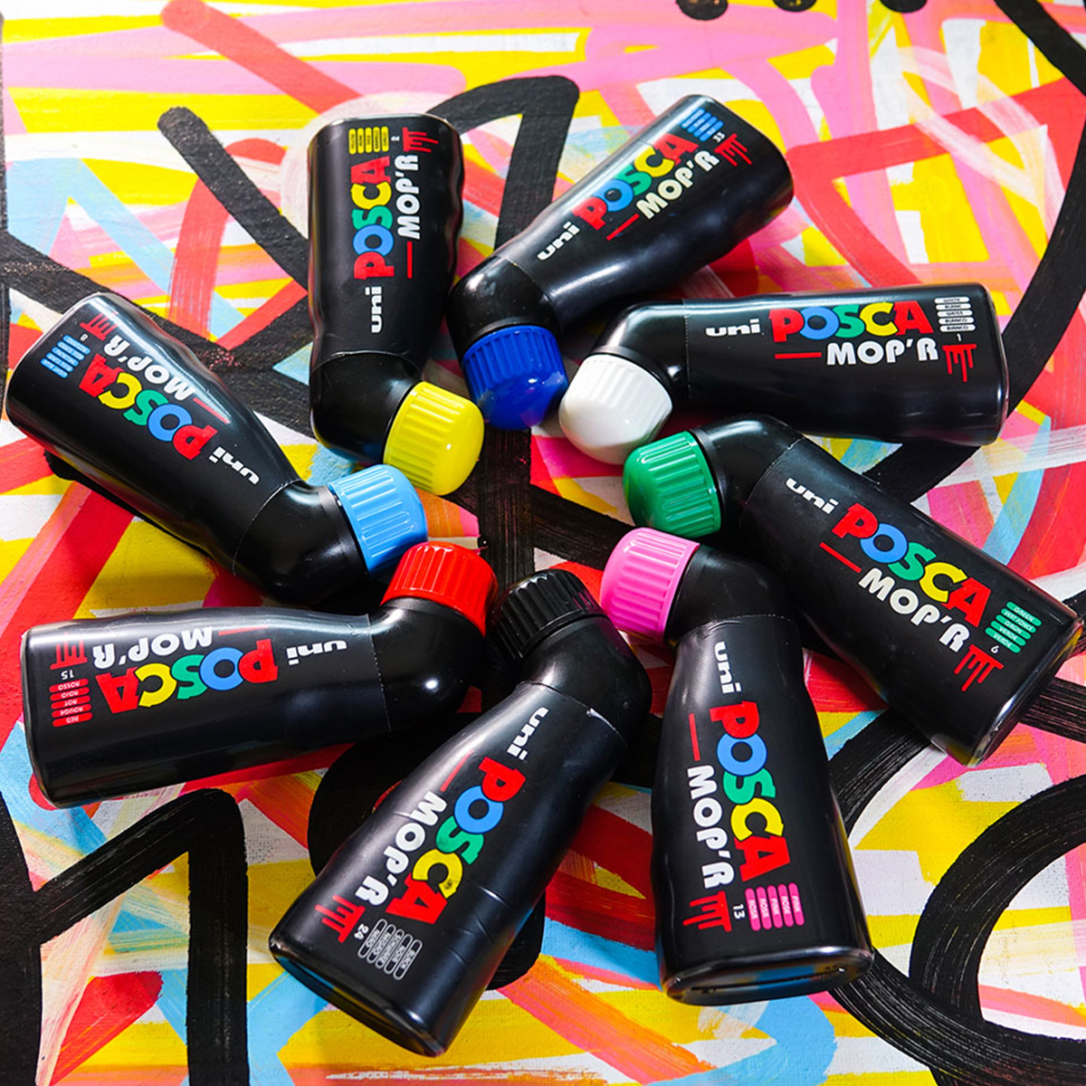 Posca PCM-22 8C MOP´R sada popisovačov, 3 – 19 mm, mix farieb (8 ks)