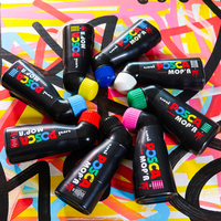 Posca PCM-22 8C MOP´R sada popisovačov, 3 – 19 mm, mix farieb (8 ks)