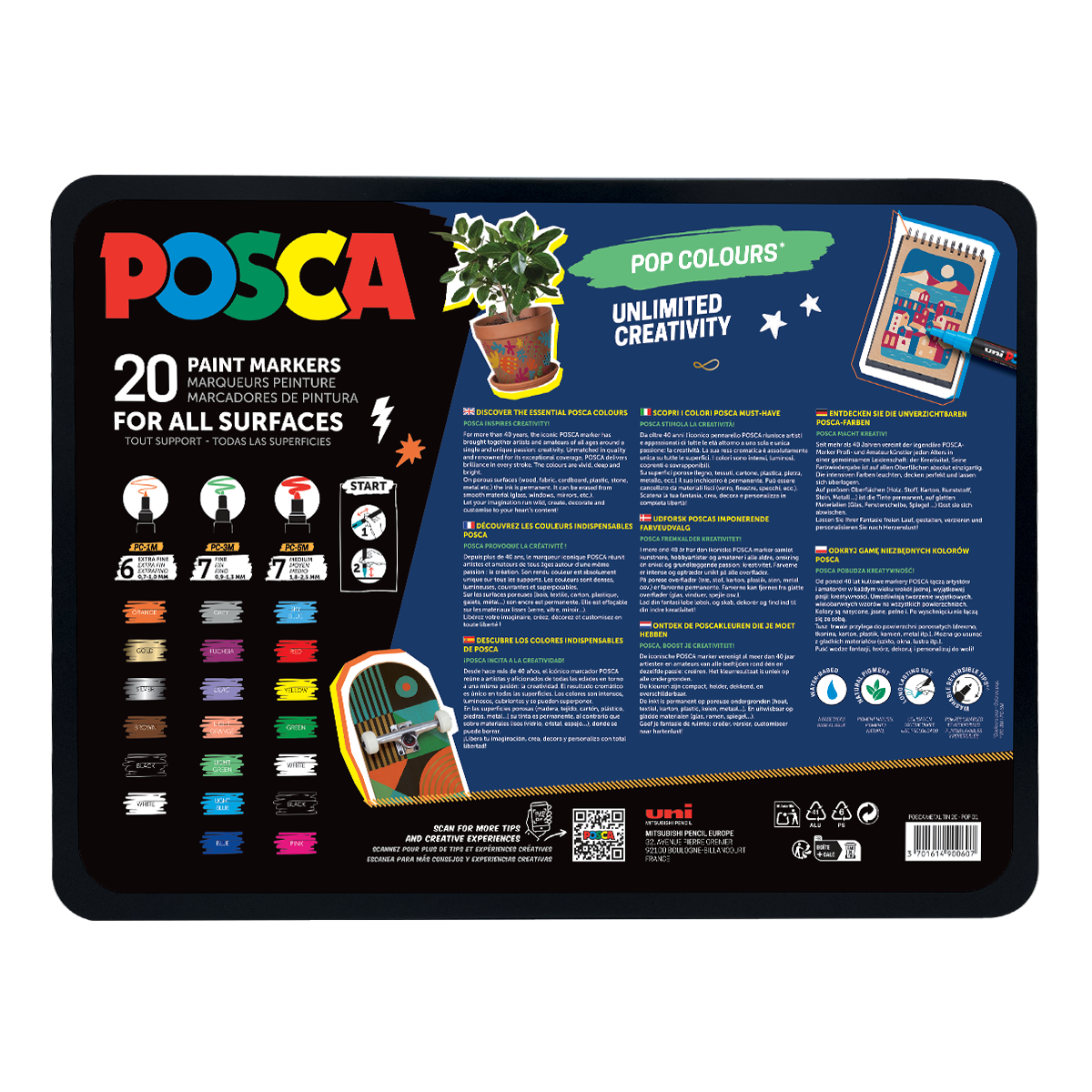 Posca súprava popisovačov mix