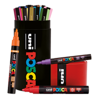 Posca kombinovaná súprava popisovačov v plechovej dóze – 13 ks (PC-3M, PC-5M, PC-5BR)