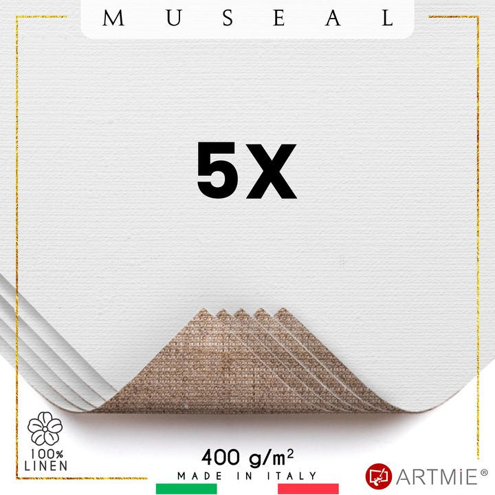 Vzorky maliarskeho plátna  ARTMIE MUSEAL  - 5 ks | rôzne rozmery — obrázok 1
