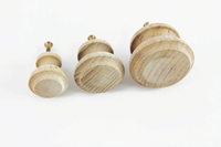 Wooden knob, convex-flat pcs/pack – priem. 25, - 10