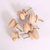 Wooden knob, convex-flat pcs/pack – priem. 40, - 6