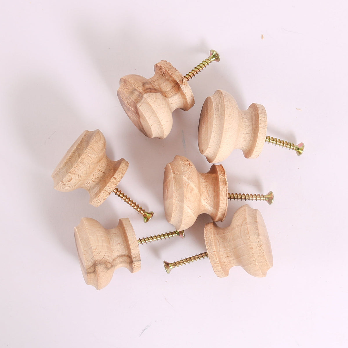 Wooden knob, convex-flat pcs/pack – priem. 40, - 6
