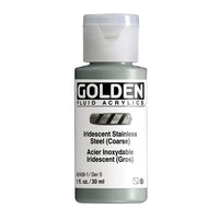 Akrylová farba GOLDEN Fluid Iridescent 118 ml – 2458 oceľová