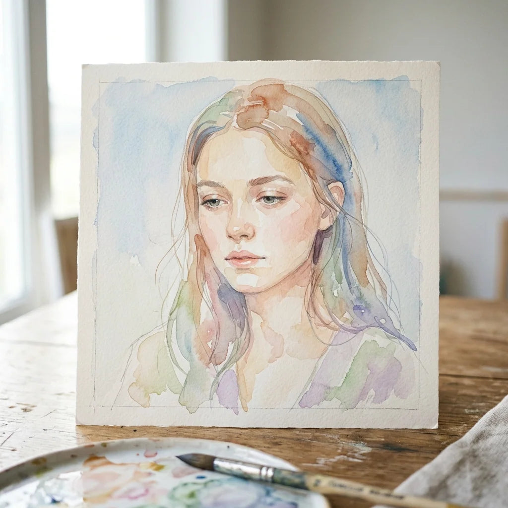 Akvarelová ilustrácia na papieri