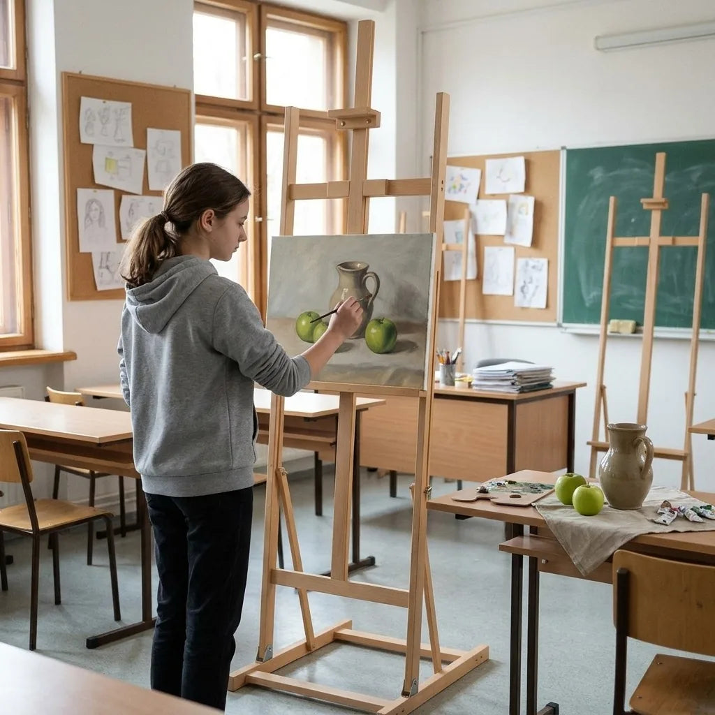 Ateliérový stojan KING vo výtvarnej učebni