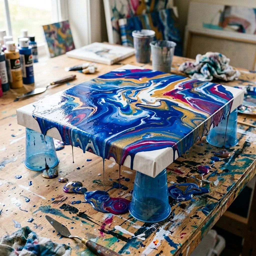 Pouring technika na plátne PROFI ARTMIE