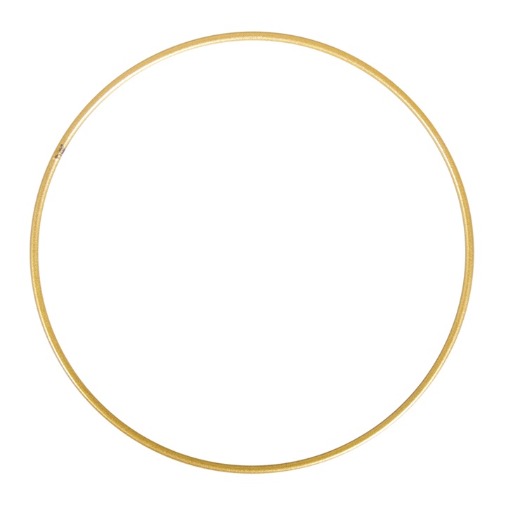 Zlatý kovový kruh na dotvorenie 1 ks | rôzne veľkosti