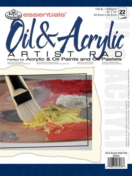 Blok papierov [olej/akryl] Royal &amp; Langnickel ARTIST PAD / 22 ks
