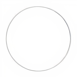 Biely kovový kruh na dotvorenie 1 ks | rôzne veľkosti
