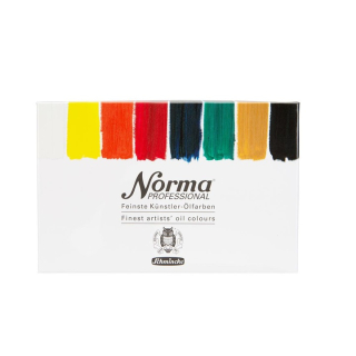 Sada profesionálnych olejových farieb v tubách Schmincke Norma Professional 8 x 20 ml