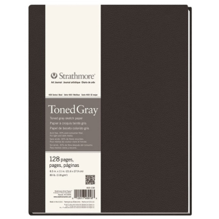 Artbook Strathmore Tónovaný papier Gray pevná väzba  | rôzne rozmery