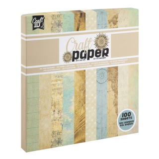 Papier na scrapbooking 20 x 20 cm  | béžové odtiene