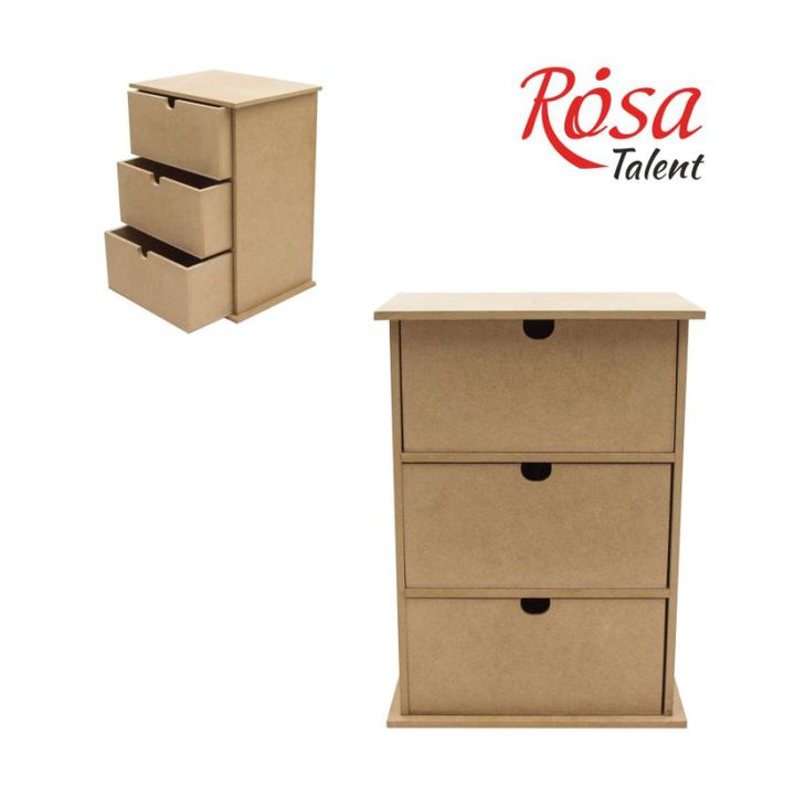 Komoda s 3 zásuvkami MDF ROSA TALENT 22х12х30 cm