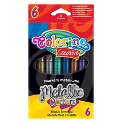 Metalické fixky Colorino 6 ks