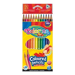 Trojhranné farbičky pre deti Colorino 12 ks